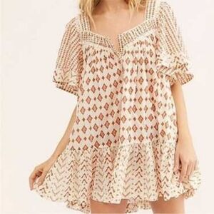 FREE PEOPLE Hearts Desire Tunic/Dress Ivory
